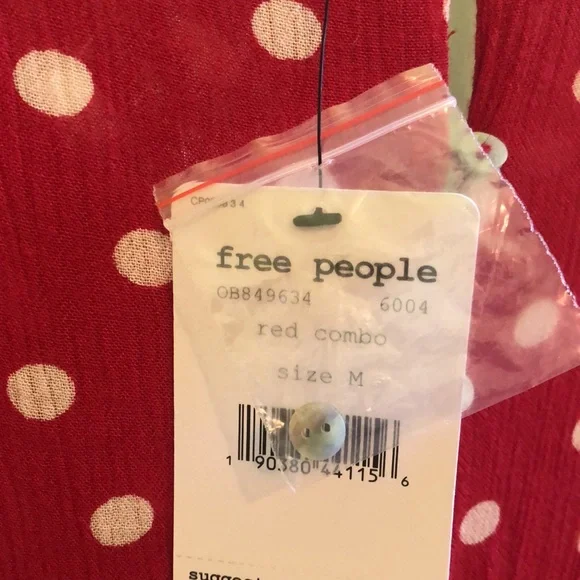 Free people dress, new with tags. Polka dots, pockets, super comfy and sexy. - Picture 4 of 7